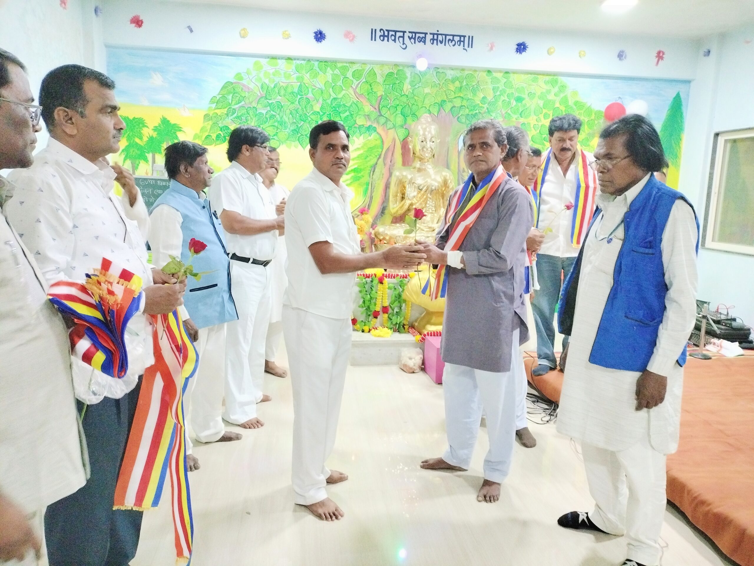 अंकुर सेवा संघ प्रणित ,सिद्धार्थ बुद्ध विहाराचा 6वा वर्धापन दिन वर्धापन दिन उत्साहात साजरा